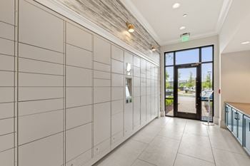 Mail room and package lockers